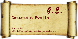 Gottstein Evelin névjegykártya